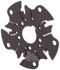 Kennametal - Arbor Hole Connection, 1/16" Cutting Width, 5/8" Depth of Cut, 2-1/2" Cutter Diam, 5/8" Hole Diam, 5 Tooth Indexable Slotting Cutter - KVNS Toolholder, OD 1063.. Insert - Makers Industrial Supply