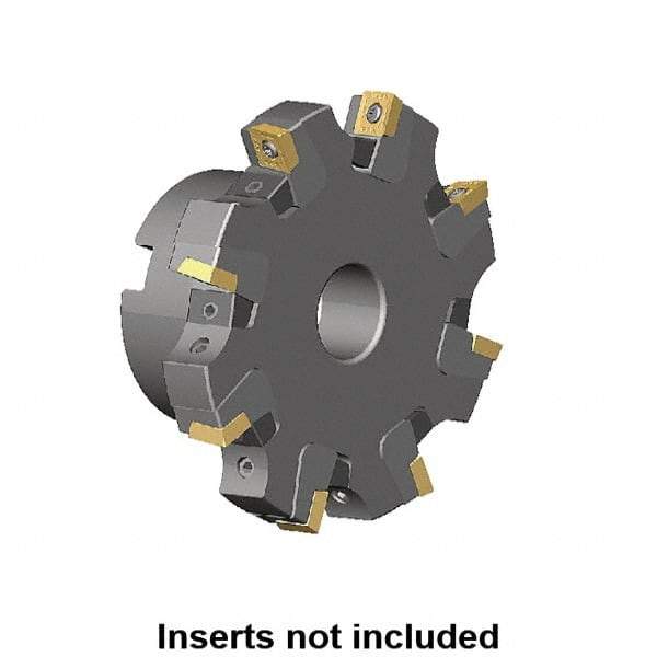 Kennametal - Shell Mount Connection, 0.359" Cutting Width, 1.709" Depth of Cut, 160mm Cutter Diam, 1.5748" Hole Diam, 10 Tooth Indexable Slotting Cutter - KSSM Toolholder, SP.T 10T3.. Insert, Right Hand Cutting Direction - Makers Industrial Supply