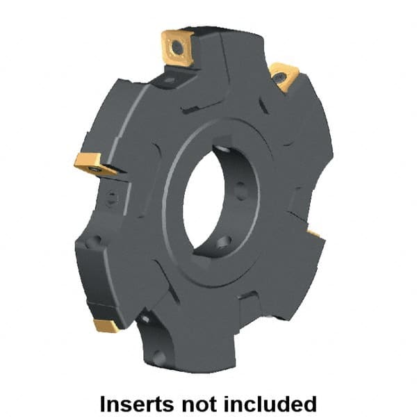 Kennametal - Arbor Hole Connection, 0.461" Cutting Width, 2.0276" Depth of Cut, 160mm Cutter Diam, 1.5748" Hole Diam, 10 Tooth Indexable Slotting Cutter - KSSM Toolholder, SD.T 1204.. Insert, Left Hand Cutting Direction - Makers Industrial Supply