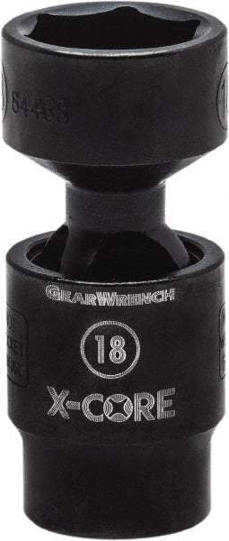 GearWrench - 3/8" Drive 19mm Standard Universal Impact Socket - 6 Points, 2-13/66" OAL - Makers Industrial Supply