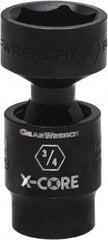 GearWrench - 3/8" Drive 3/8" Standard Universal Impact Socket - 6 Points, 2-8/51" OAL - Makers Industrial Supply