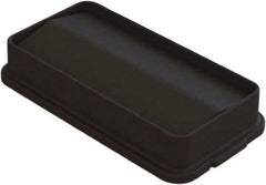 O-Cedar - Rectangle Lid for Use with 23 Gal Rectangular Trash Cans - Black, Plastic, For O-Cedar 6823 - Makers Industrial Supply