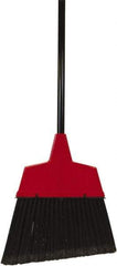 O-Cedar - 11" Wide, Black Synthetic Bristles, 48" Metal Handle, Angled Broom - Flagged - Makers Industrial Supply