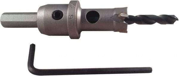 Disston - 2-1/8" Diam, 3/16" Cutting Depth, Hole Saw - Carbide-Tipped Saw, Toothed Edge - Makers Industrial Supply