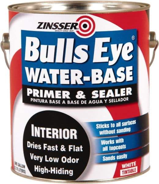 Rust-Oleum - 1 Gal White Water-Based Acrylic Enamel Primer - 1000 Sq Ft Coverage, <100 gL Content, Quick Drying, Interior/Exterior - Makers Industrial Supply