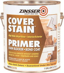 Rust-Oleum - 1 Gal White Alkyd Primer - 300 to 400 Sq Ft Coverage, <100 gL Content, Quick Drying, Interior/Exterior - Makers Industrial Supply