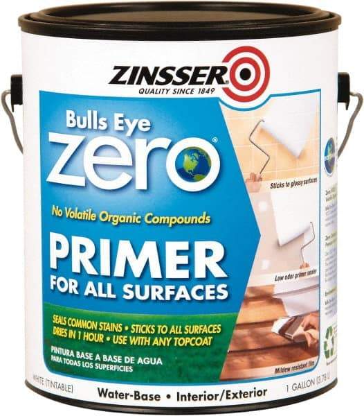 Rust-Oleum - 1 Gal White Primer Sealer - 400 Sq Ft Coverage, <1 gL Content, Quick Drying, Interior/Exterior - Makers Industrial Supply