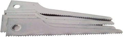 Disston - 3" Long x 1/2" Thick, Bi-Metal Reciprocating Saw Blade - Straight Profile, 18 TPI, Toothed Edge, Universal Shank - Makers Industrial Supply