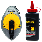 STANLEY® FATMAX® Aluminum Chalk Line Reel with 4 oz. Red Chalk - Makers Industrial Supply