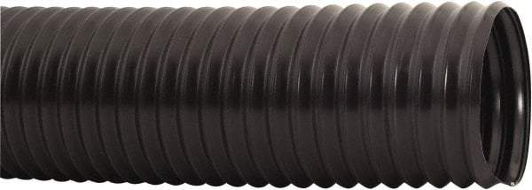 Hi-Tech Duravent - 3" ID, 1.5 Hg Vac Rating, 1 psi, PVC Vacuum & Duct Hose - 10' Long, Black, 1.1" Bend Radius, -20 to 165°F - Makers Industrial Supply