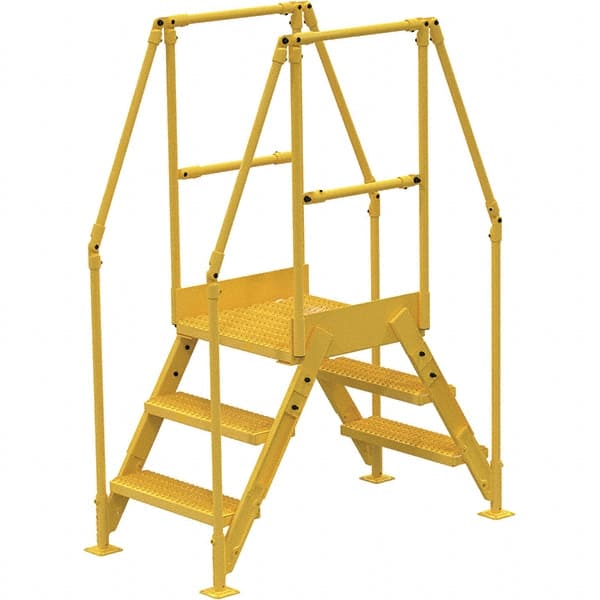 Vestil - 72-7/8" High 500 Lb Capacity 3 Step Crossover Bridge - Makers Industrial Supply