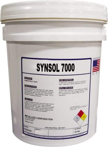 Metalloid - SynSol 7000, 5 Gal Pail Cutting Fluid - Semisynthetic - Makers Industrial Supply