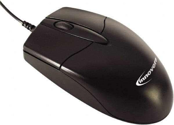 innovera - Black Mouse - Use with Mac OS X, Windows 2000, XP, Vista, 7 - Makers Industrial Supply