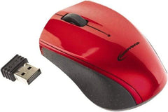 innovera - Red, Black Mouse - Use with Mac OS X, Windows 2000, XP, Vista, 7 - Makers Industrial Supply