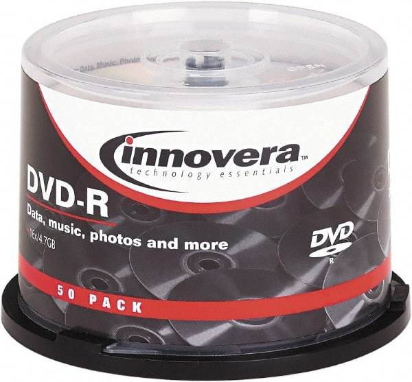 innovera - DVD-R Discs - Use with CD, DVD Drives - Makers Industrial Supply