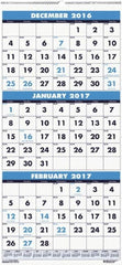 House of Doolittle - 7 Sheet, 8 x 17", Wall Calendar - Makers Industrial Supply