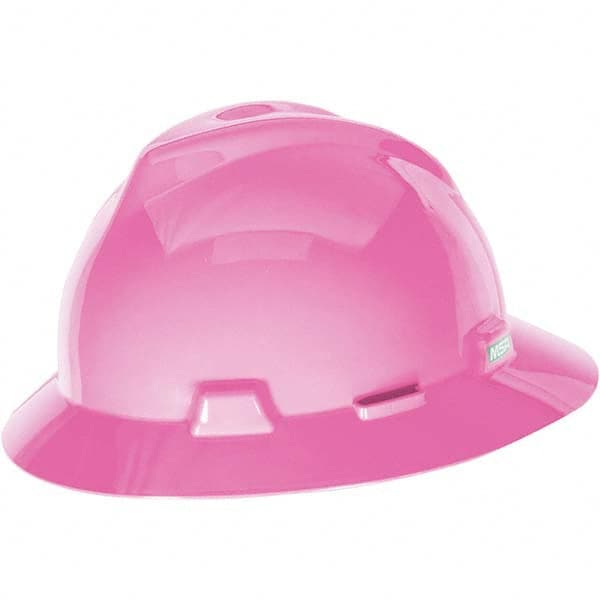 MSA - ANSI Type I Class E 4-Point Ratchet Full Brim Hard Hat - Makers Industrial Supply