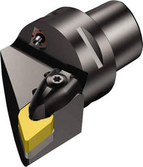 Sandvik Coromant - Right Hand Cut, Size C4, DNMG 150608 Insert Compatiblity, Internal Modular Turning & Profiling Cutting Unit Head - 27mm Ctr to Cutting Edge, 55mm Head Length, Through Coolant, Series T-Max P - Makers Industrial Supply