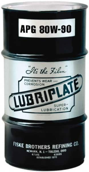 Lubriplate - 16 Gal Drum, Mineral Gear Oil - 15°F to 280°F, 650 SUS Viscosity at 100°F, 84 SUS Viscosity at 210°F, ISO 100 - Makers Industrial Supply