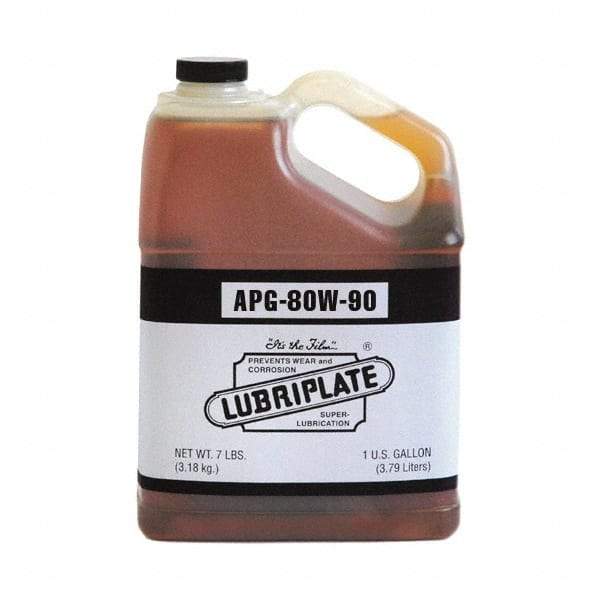 Lubriplate - 1 Gal Bottle, Mineral Gear Oil - 15°F to 280°F, 650 SUS Viscosity at 100°F, 84 SUS Viscosity at 210°F, ISO 100 - Makers Industrial Supply