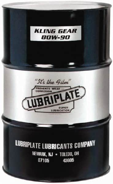 Lubriplate - 55 Gal Drum, Mineral Gear Oil - 25°F to 310°F, 816 SUS Viscosity at 100°F, 89 SUS Viscosity at 210°F, ISO 150 - Makers Industrial Supply