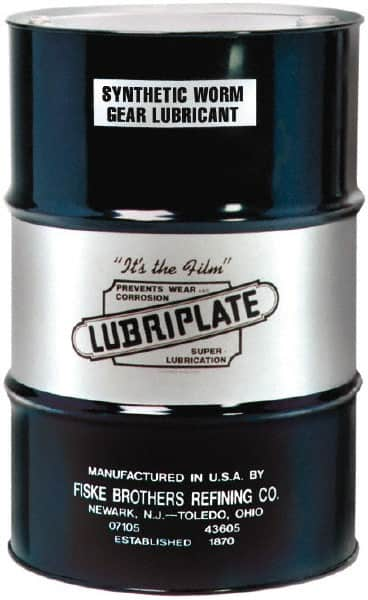 Lubriplate - 55 Gal Drum, Synthetic Gear Oil - 450°F, 2191 SUS Viscosity at 100°F, ISO 460 - Makers Industrial Supply