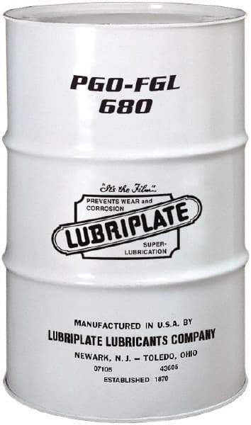 Lubriplate - 55 Gal Drum, Synthetic Gear Oil - 23°F to 449°F, 725 St Viscosity at 40°C, 122 St Viscosity at 100°C, ISO 680 - Makers Industrial Supply