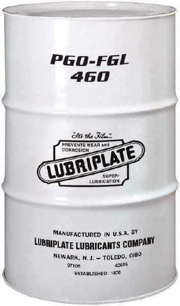 Lubriplate - 55 Gal Drum, Synthetic Gear Oil - 17°F to 443°F, 477 St Viscosity at 40°C, 83 St Viscosity at 100°C, ISO 460 - Makers Industrial Supply