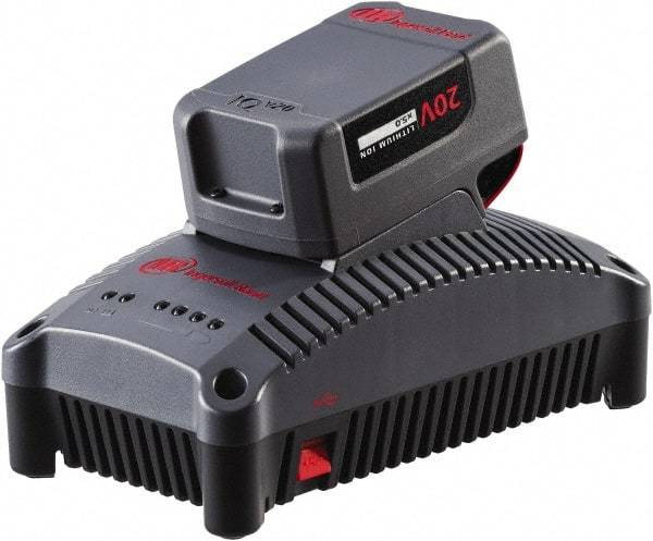 Ingersoll-Rand - 20 Volt, Lithium-Ion Power Tool Charger - 1 hr to Charge, AC Wall Outlet Power Source - Makers Industrial Supply