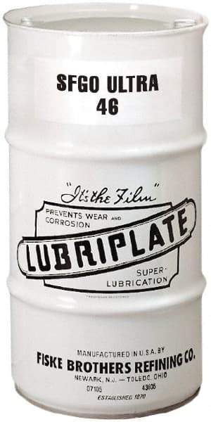 Lubriplate - 16 Gal Drum, ISO 46, SAE 20, Air Compressor Oil - 5°F to 380°, 220 Viscosity (SUS) at 100°F, 52 Viscosity (SUS) at 210°F - Makers Industrial Supply