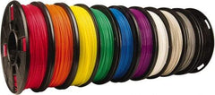 MakerBot - PLA Filament Small Spool - Black, Blue, Cool Gray, Green, Orange, Purple, Red, Warm Gray, White, Yellow, Use with Replicator Mini, Replicator (5th Generation), Replicator Z18, Replicator 2 - Makers Industrial Supply