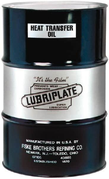 Lubriplate - 55 Gal Drum, Mineral Heat Transfer Oil - SAE 40, ISO 100, 14 cSt at 100°C, 135 cSt at 40°C - Makers Industrial Supply