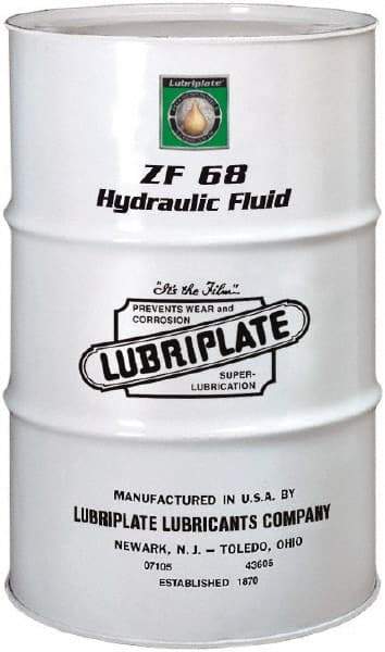 Lubriplate - 55 Gal Drum, Mineral Hydraulic Oil - SAE 20, ISO 68, 69.83 cSt at 40°, 8.2 cSt at 100°C - Makers Industrial Supply