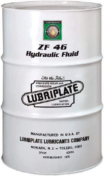 Lubriplate - 55 Gal Drum, Mineral Hydraulic Oil - SAE 20, ISO 46, 46.34 cSt at 40°, 6.4 cSt at 100°C - Makers Industrial Supply