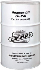 Lubriplate - 55 Gal Drum Mineral Seamer Oil - SAE 40, ISO 150, 109 cSt at 40°C & 12 cSt at 100°C, Food Grade - Makers Industrial Supply