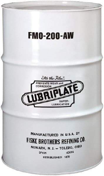 Lubriplate - 55 Gal Drum, Mineral Multipurpose Oil - SAE 10, ISO 46, 46.92 cSt at 40°C, 6.92 cSt at 100°C, Food Grade - Makers Industrial Supply