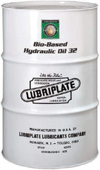 Lubriplate - 55 Gal Drum Botanical Hydraulic Oil - SAE 10, ISO 32, 30.87 cSt at 40° & 6.9 cSt at 100°C - Makers Industrial Supply