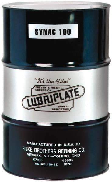 Lubriplate - 55 Gal Drum, ISO 100, SAE 30, Air Compressor Oil - 35°F to 350°, 510 Viscosity (SUS) at 100°F, 60 Viscosity (SUS) at 210°F - Makers Industrial Supply