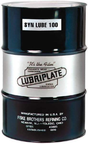 Lubriplate - 55 Gal Drum, ISO 100, SAE 30, Air Compressor Oil - -5°F to 430°, 523 Viscosity (SUS) at 100°F, 66 Viscosity (SUS) at 210°F - Makers Industrial Supply