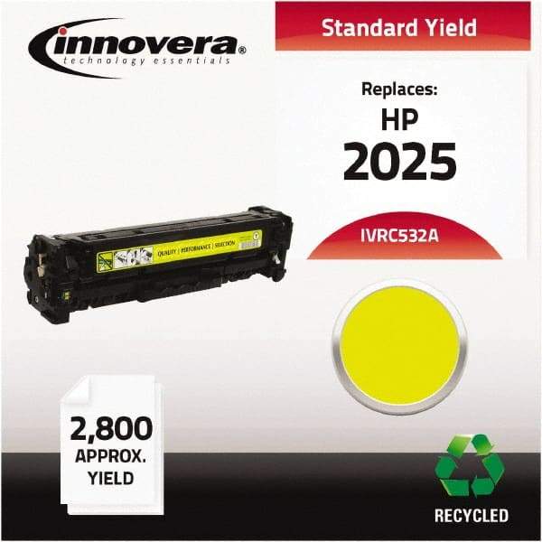 innovera - Yellow Toner Cartridge - Use with HP Color LaserJet CP2025 - Makers Industrial Supply