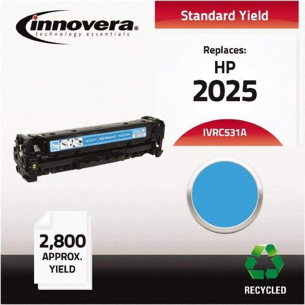 innovera - Cyan Toner Cartridge - Use with HP Color LaserJet CP2025 - Makers Industrial Supply