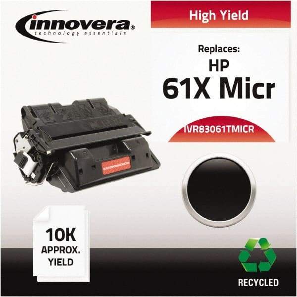 innovera - Black MICR Toner - Use with HP LaserJet 4100 - Makers Industrial Supply