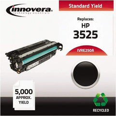 innovera - Black Toner Cartridge - Use with HP Color LaserJet CM3530 MFP, CM3530FS MFP, CP3525DN, CP3525N, CP3525X - Makers Industrial Supply