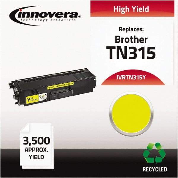 innovera - Yellow Toner Cartridge - Use with Brother HL-4150CDN, HL-4170CDW, HL-4570CDW, HL-4570CDWT, MFC-9460CDN, MFC-9560CDW, MFC-9970CDW - Makers Industrial Supply