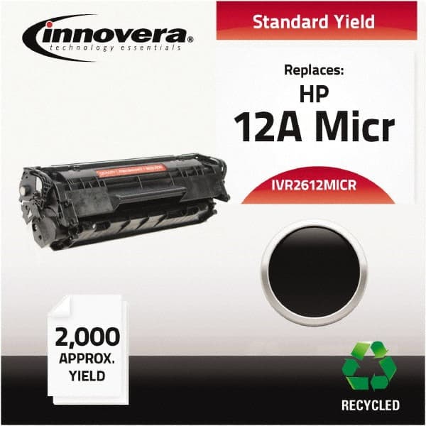 innovera - Black MICR Toner - Use with HP LaserJet 1010, 1012, 1015, 1020, 1022 - Makers Industrial Supply