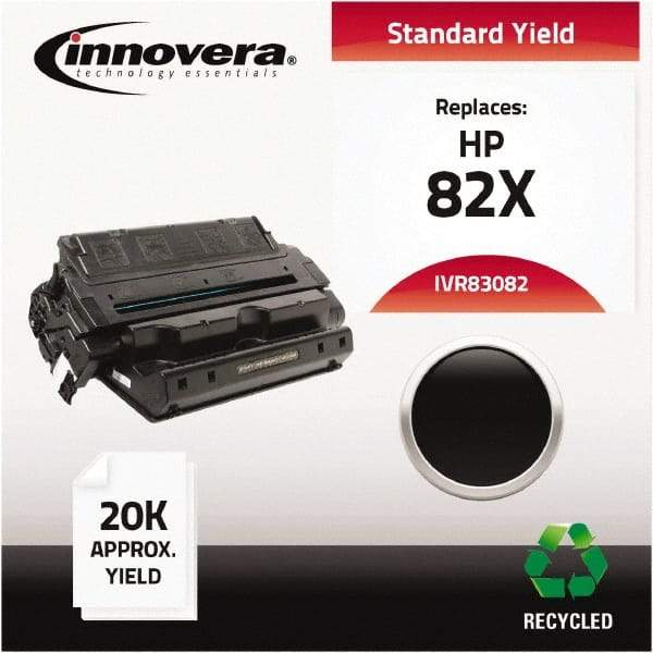 innovera - Black Toner Cartridge - Use with HP LaserJet 8100 - Makers Industrial Supply