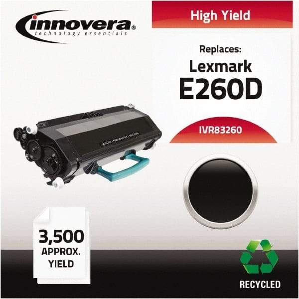 innovera - Black Toner Cartridge - Use with Lexmark E260D, E260DN, E360D, E360DN, E460DN, E460DW, E462DTN - Makers Industrial Supply