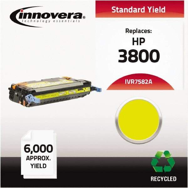 innovera - Yellow Toner Cartridge - Use with HP Color LaserJet 3800, CP3505 - Makers Industrial Supply