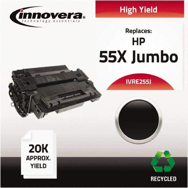 innovera - Black Toner Cartridge - Use with HP LaserJet P3010, P3015, P3015D, P3015DN, P3015X, P3016 - Makers Industrial Supply