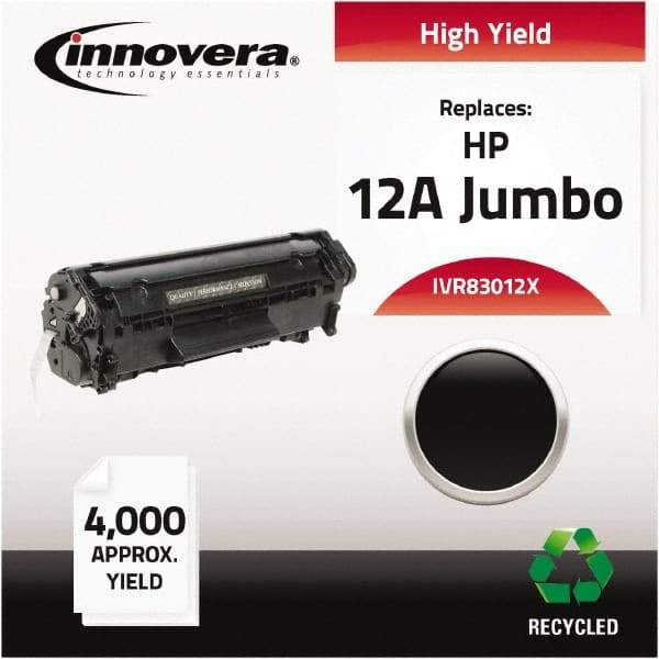 innovera - Black Toner Cartridge - Use with HP LaserJet 1010, 1012, 1015, 1018, 1020, 1022, 3015, 3020, 3030, 3050, 3052, 3055, M1319Fmfp - Makers Industrial Supply